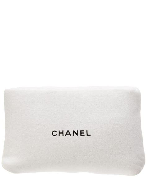 white chanel pouch|chanel eyeglass case and pouch.